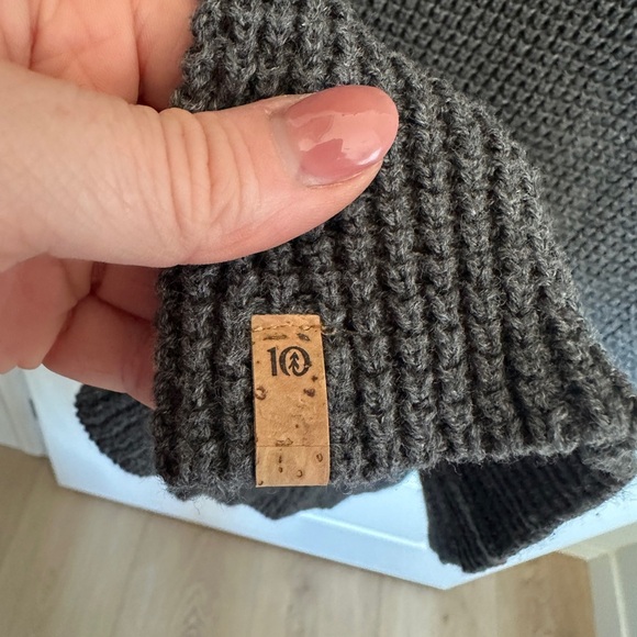 tentree Dark Gray High Line Knit Sweater Dress - Picture 3 of 6